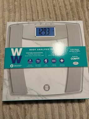 WW Body Analysis Digital Scale - White and Silver